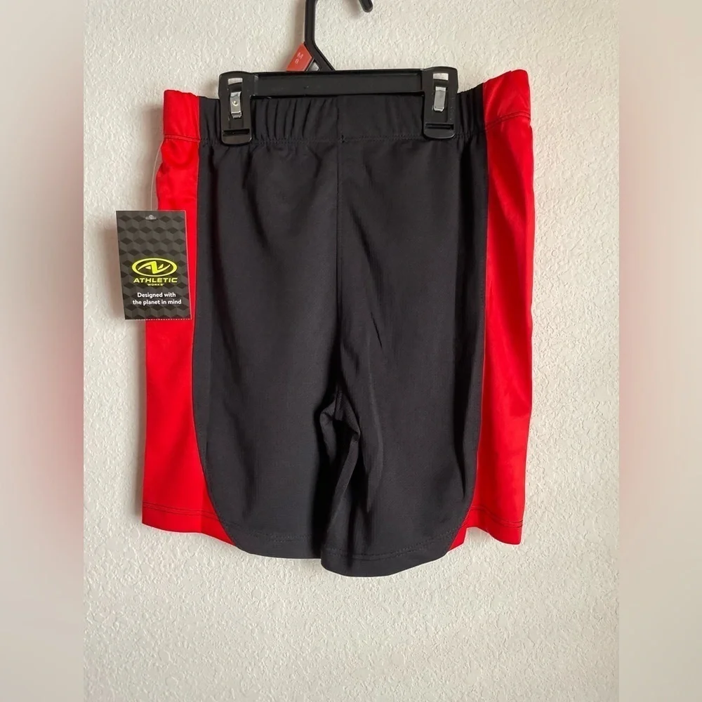 Athletic Works Kids' Black and Red Gaming Shorts size M -NWT